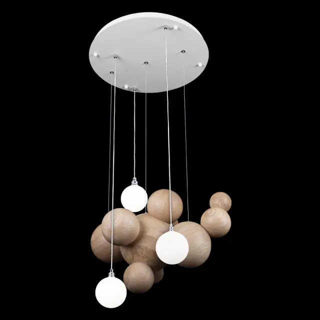 Светильник Loft IT 10161 Light wood GINGER — белый, ракурс 4