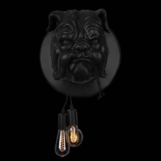 Бра Loft IT 10177 Black BULLDOG — черный, ракурс 2