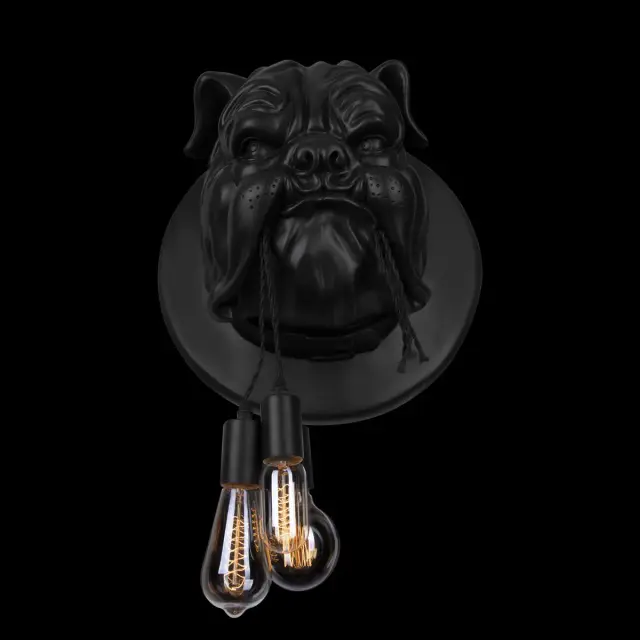 Бра Loft IT 10177 Black BULLDOG — черный, ракурс 4
