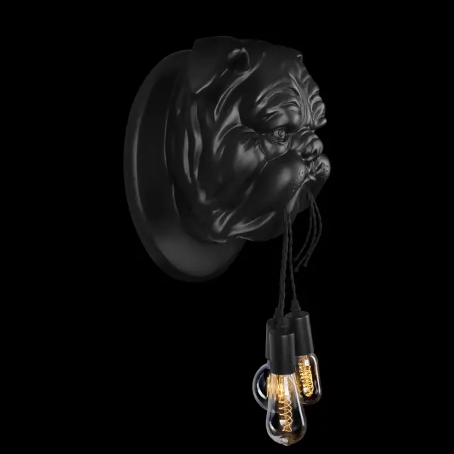 Бра Loft IT 10177 Black BULLDOG — черный, ракурс 6