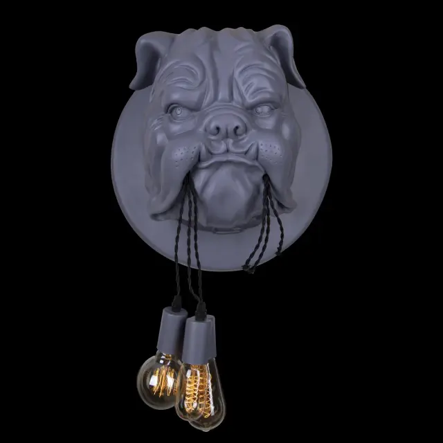 Бра Loft IT 10177 Grey BULLDOG — серый, ракурс 2