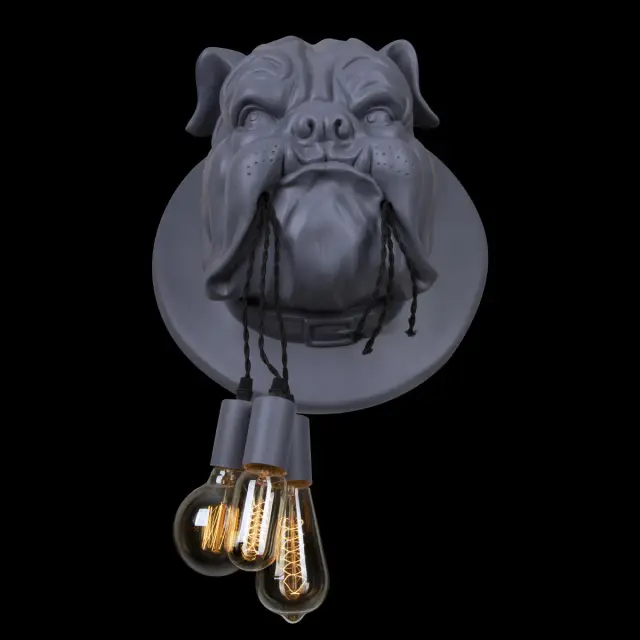 Бра Loft IT 10177 Grey BULLDOG — серый, ракурс 4