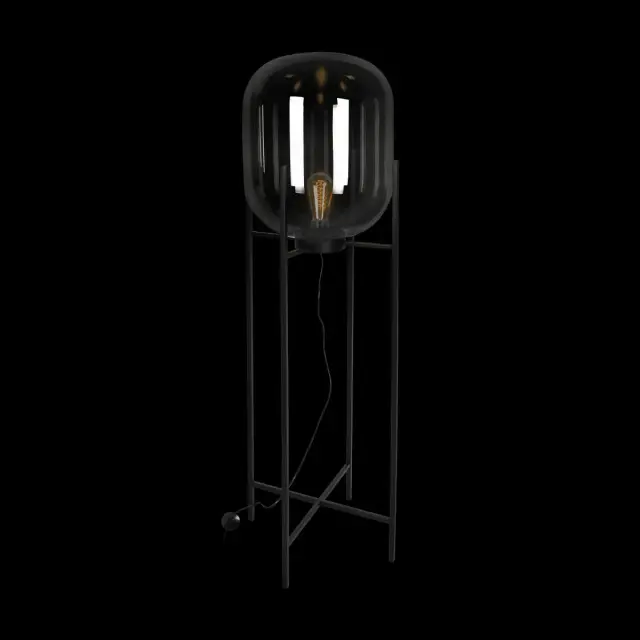 Торшер Loft IT 10195F/1600 Smoke ODA — черный, ракурс 4