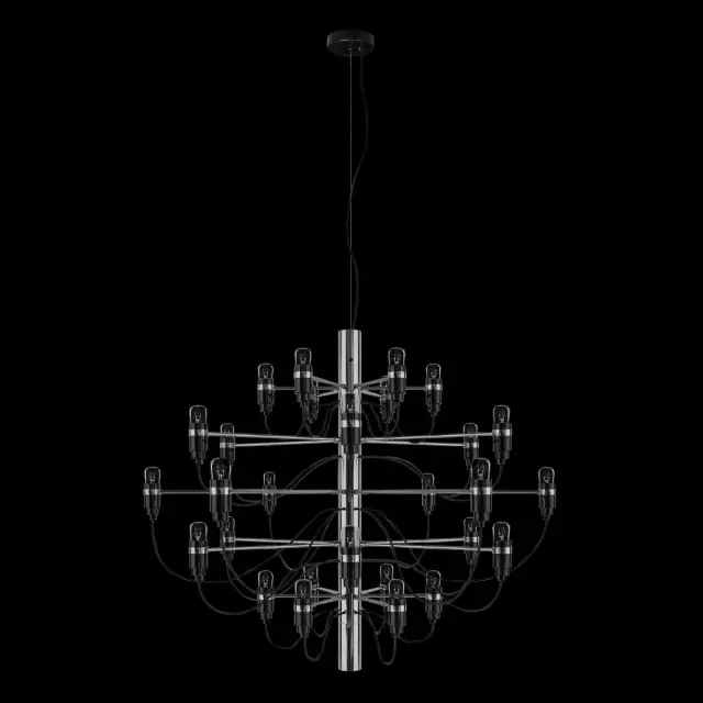 Люстра Loft IT 10196/800 Chrome GINO — черный, ракурс 2