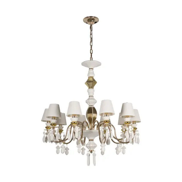 Люстра Loft IT 10203/10 White GRACE — золотой