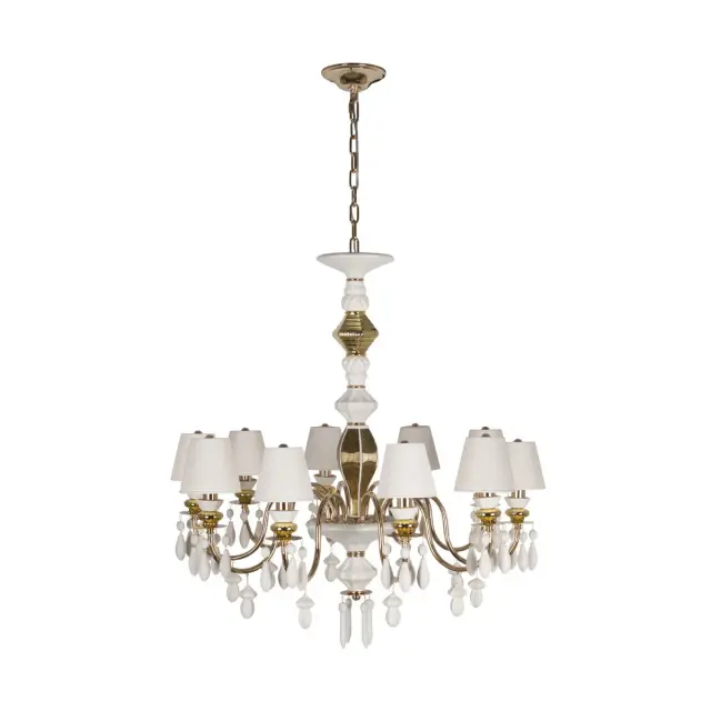 Люстра Loft IT 10203/10 White GRACE — золотой, ракурс 3
