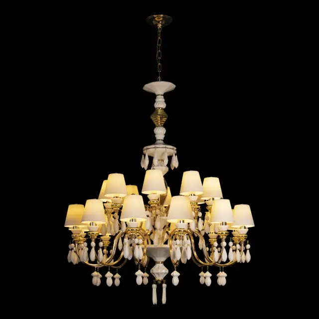 Люстра Loft IT 10203/12+8 White GRACE — золотой, ракурс 2