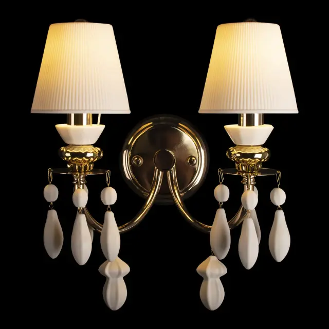Бра Loft IT 10203/2W White GRACE — золотой, ракурс 2