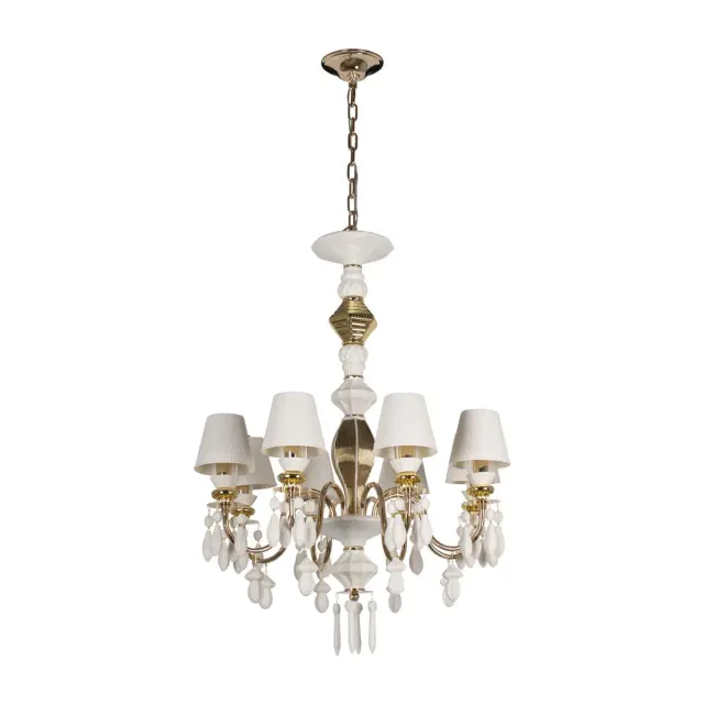 Люстра Loft IT 10203/8 White GRACE — золотой