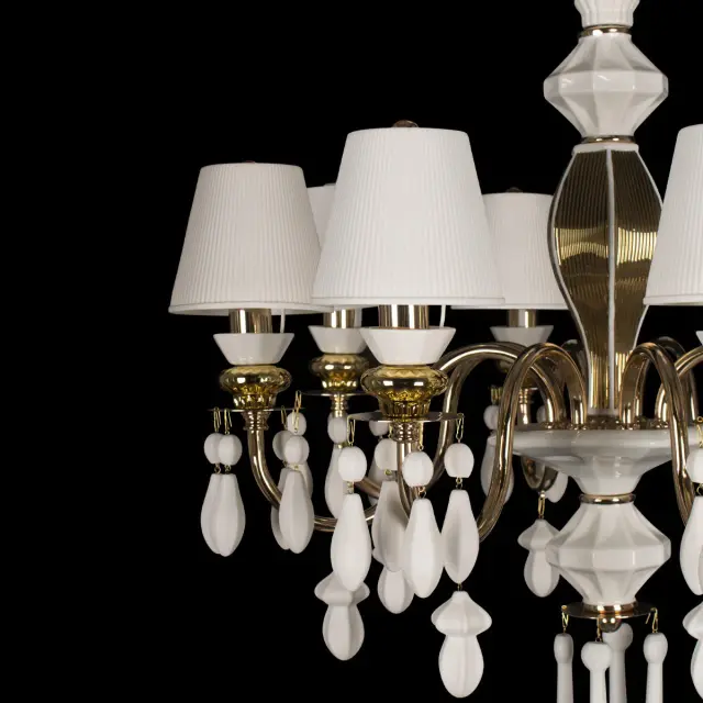 Люстра Loft IT 10203/8 White GRACE — золотой, ракурс 5