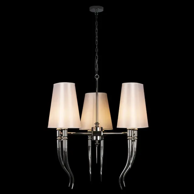 Люстра Loft IT 10207/6 Chrome BRUNILDE — хром, ракурс 4