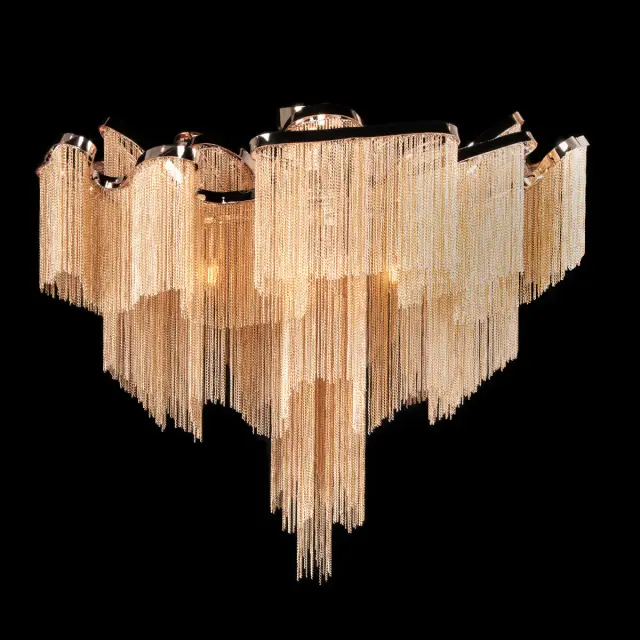 Люстра Loft IT 10208/1000C Gold STREAM — золотой, ракурс 2