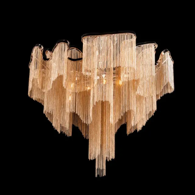 Люстра Loft IT 10208/1000C Gold STREAM — золотой, ракурс 4