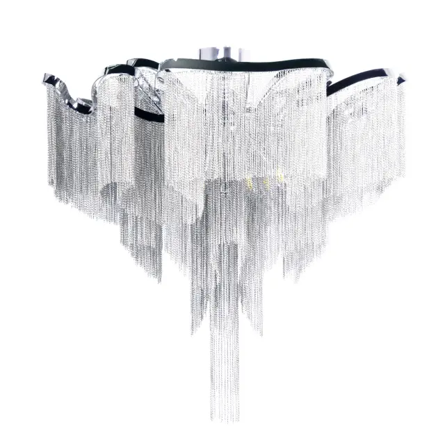 Люстра Loft IT 10208/800C Smoke STREAM — хром
