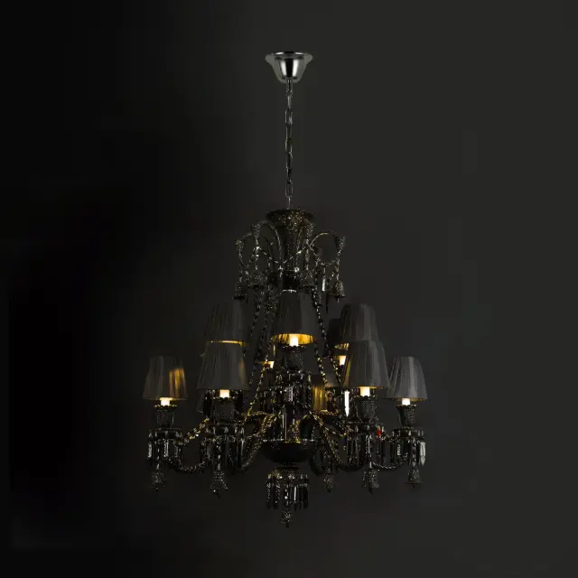 Люстра Loft IT 10210/12 Black ZENITH — черный, ракурс 2