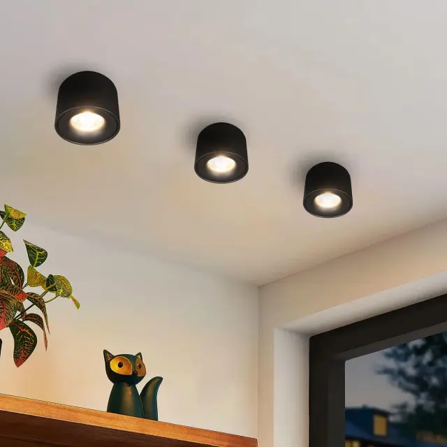 Точечный светильник Loft IT 10219 Black 3000K TICTAC — черный, ракурс 5