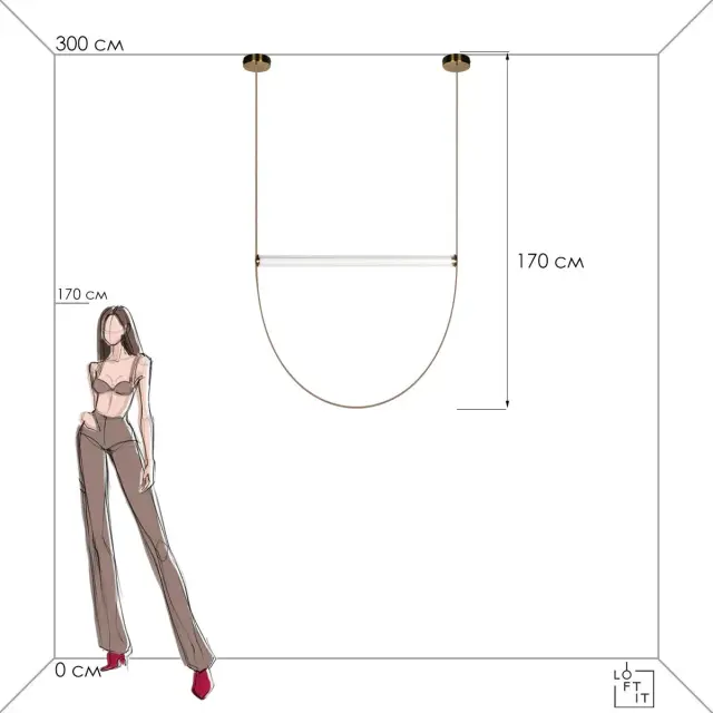 Светильник Loft IT 10221/1700 LIANA — коричневый, ракурс 8