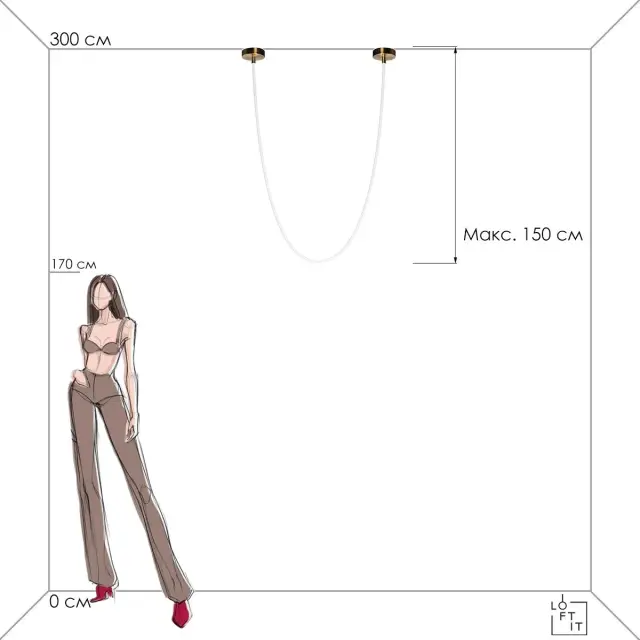Светильник Loft IT 10230/3000 LORI — золотой, ракурс 8