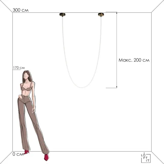 Светильник Loft IT 10230/4000 LORI — золотой, ракурс 8