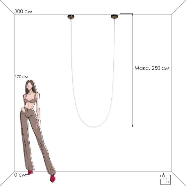 Светильник Loft IT 10230/5000 LORI — золотой, ракурс 8
