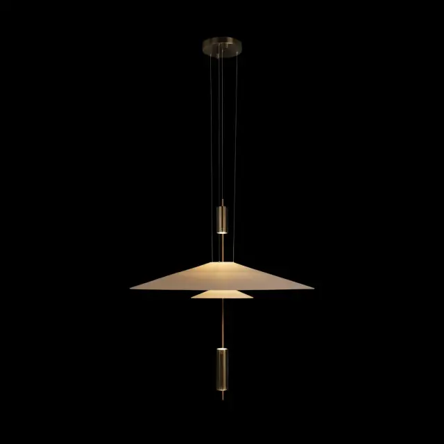 Светильник Loft IT 10244/A Brass SKYLAR — латунь, ракурс 2