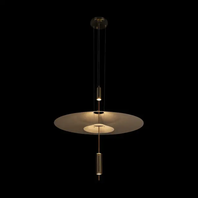 Светильник Loft IT 10244/A Brass SKYLAR — латунь, ракурс 4