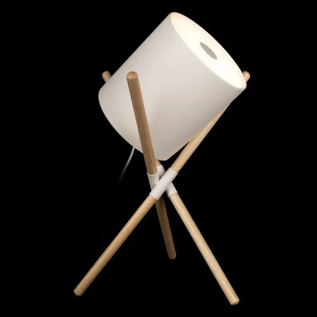 Настольная лампа Loft IT 10245T White BOBBIN — бежевый, ракурс 2