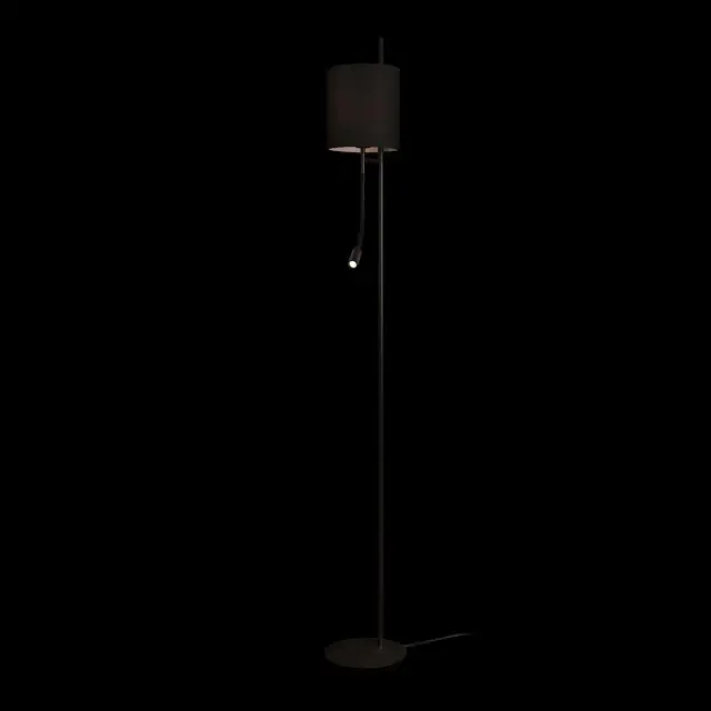 Торшер Loft IT 10253F/B Black RITZ — черный, ракурс 2