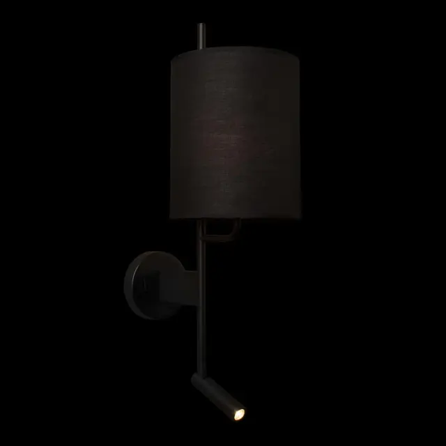 Бра Loft IT 10253W/B Black RITZ — черный, ракурс 2