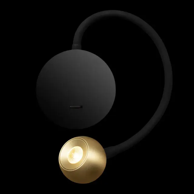 Бра Loft IT 10254 Brass POINT — черный, ракурс 6