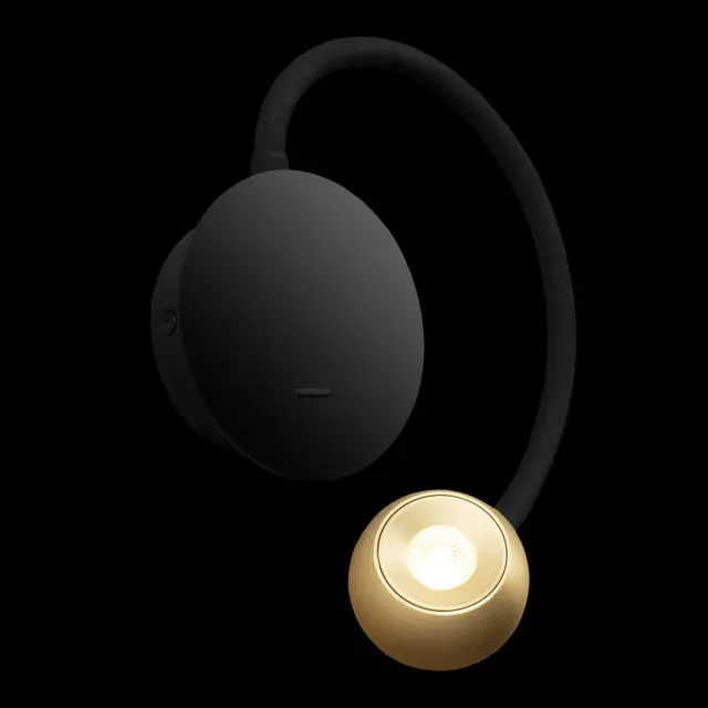 Бра Loft IT 10254 Brass POINT — черный, ракурс 8