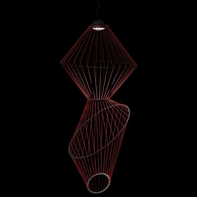 Светильник Loft IT 10292/B Red BEAM — черный, ракурс 2