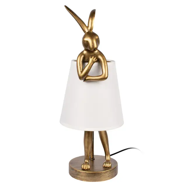 Настольная лампа Loft IT 10315/A White LAPINE — золотой