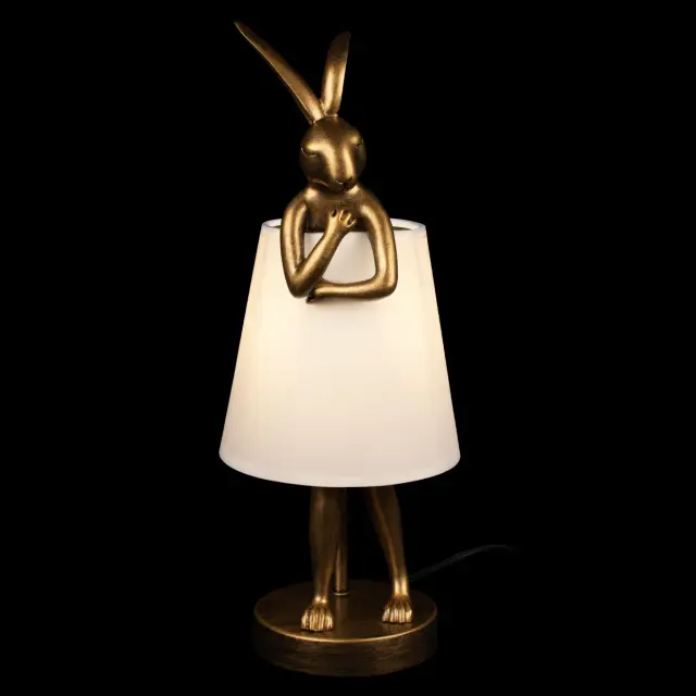 Настольная лампа Loft IT 10315/A White LAPINE — золотой, ракурс 2