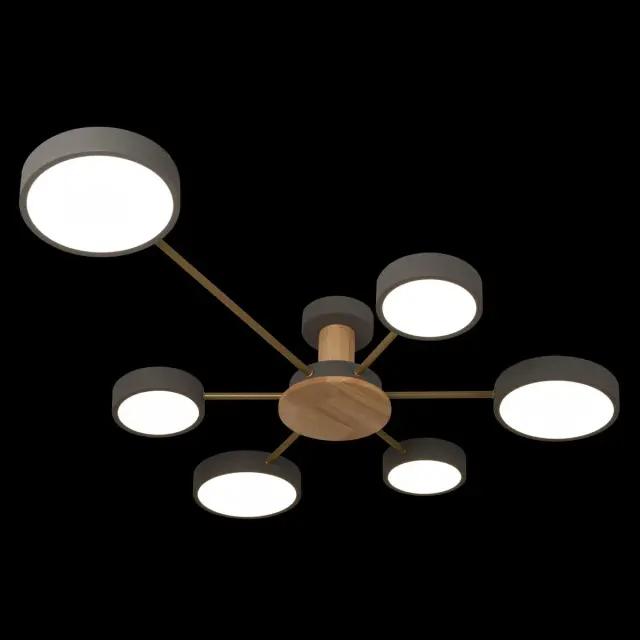 Светильник Loft IT 10316/6 Grey SUNRISE — серый, ракурс 2