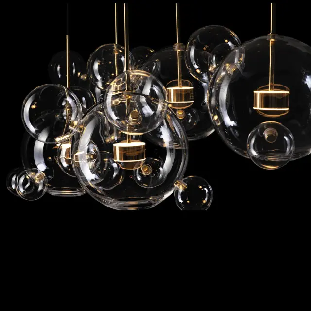 Светильник Loft IT 2027-S5 BOLLE — белый, ракурс 2