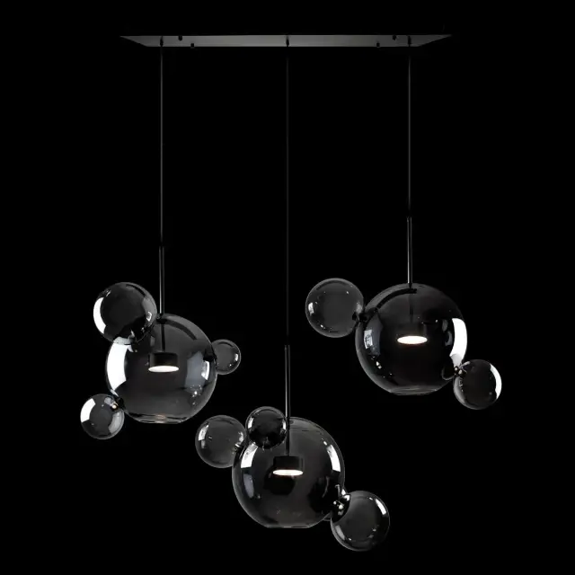 Светильник Loft IT 2029-S3 BOLLE — черный, ракурс 2