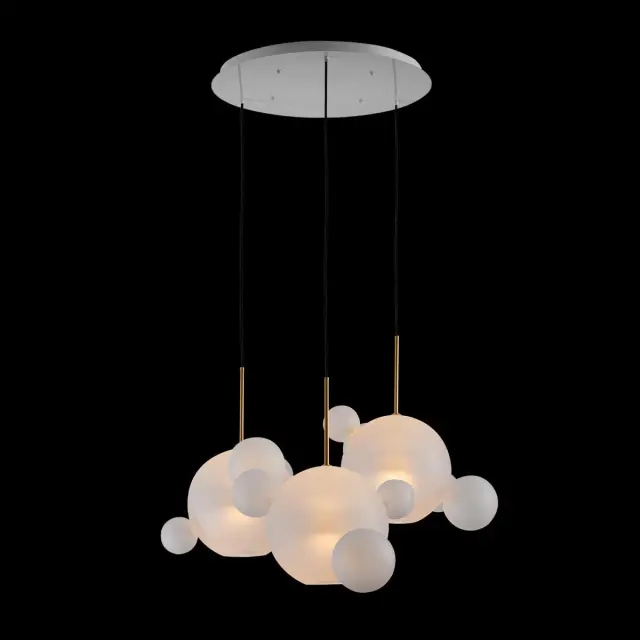 Светильник Loft IT 2030-D3 BOLLE — белый, ракурс 2