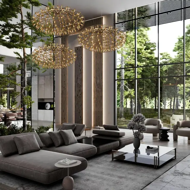 Светильник Loft IT 9027-75 Gold RAIMOND — золотой, ракурс 5