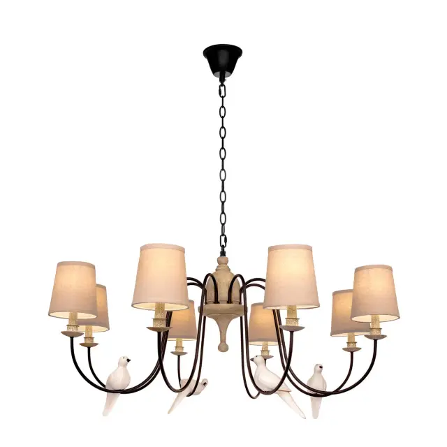 Люстра Loft IT LOFT1029A-8 BIRDS — черный