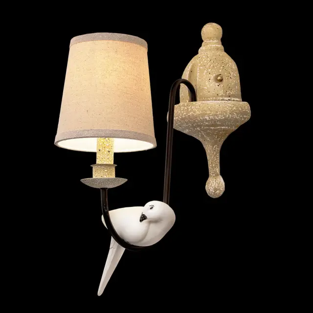 Бра Loft IT LOFT1029W-1 BIRDS — бежевый, ракурс 2