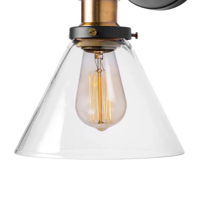 Бра Loft IT LOFT1123W FACTORY FILAMENT — черный, ракурс 2