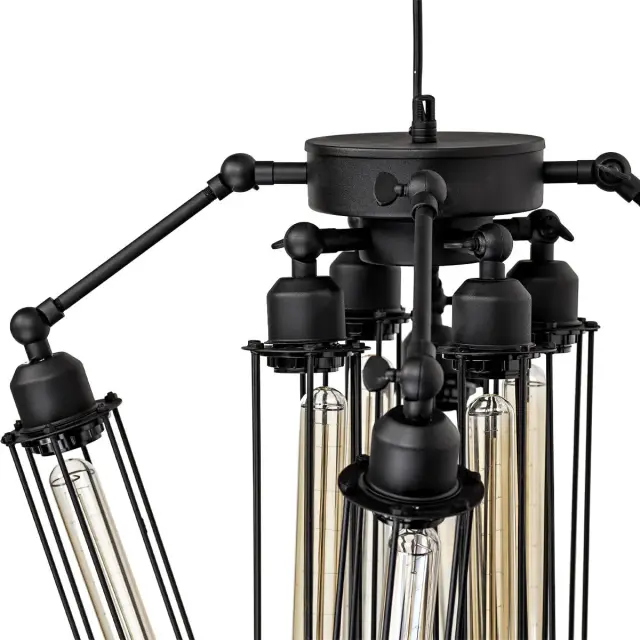Люстра Loft IT LOFT1136 LOFT INDUSTRIAL CAGE — черный, ракурс 2