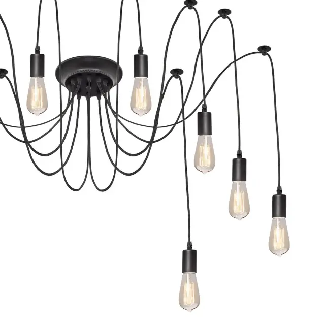 Люстра Loft IT LOFT1162/10 SPIDER — черный, ракурс 3
