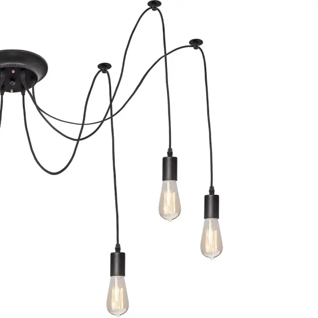 Люстра Loft IT LOFT1162/6 SPIDER — черный, ракурс 3