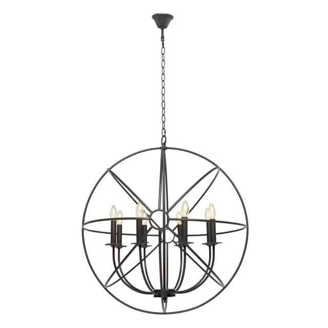 Люстра Loft IT LOFT1192-8 FOUCAULTS ORB — коричневый