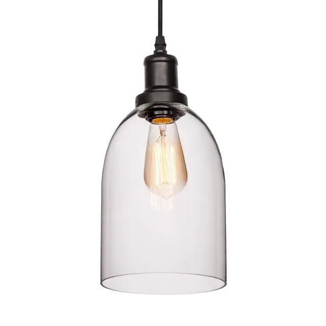 Светильник Loft IT LOFT1814 GLASS BELL — черный, ракурс 2