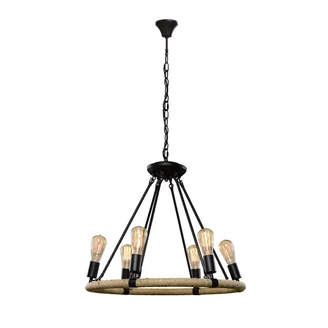 Люстра Loft IT LOFT1861/6 ROPE FILAMENT — черный