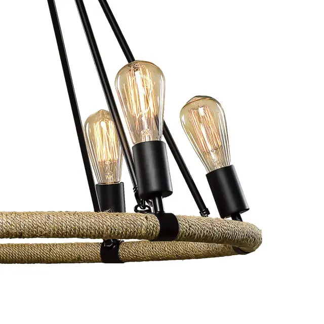 Люстра Loft IT LOFT1861/6 ROPE FILAMENT — черный, ракурс 3