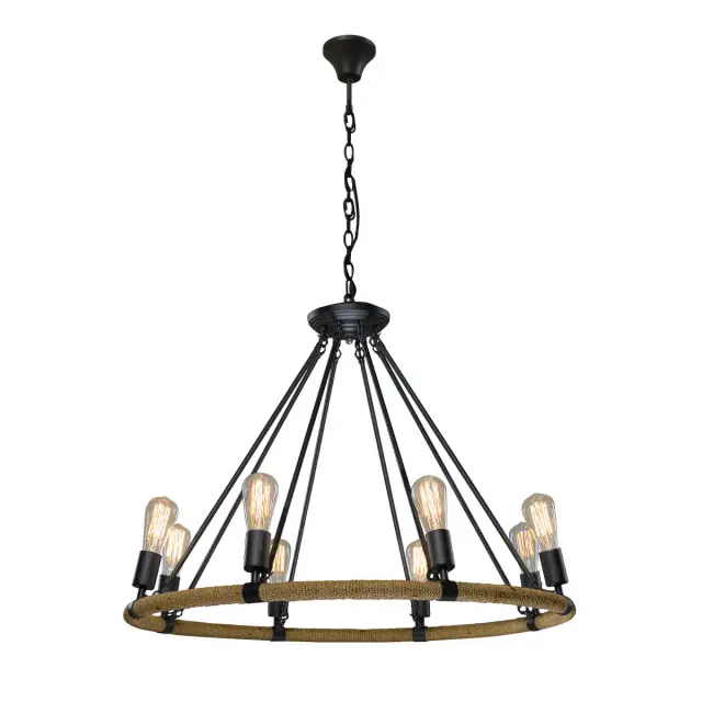 Люстра Loft IT LOFT1861/8 ROPE FILAMENT — черный